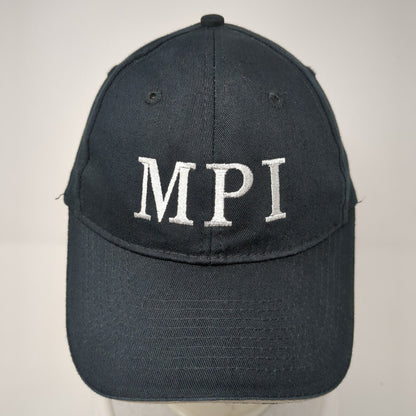 MPI Mercury Plastics Inc Strapback Hat Black One Size Adjustable Port Authority