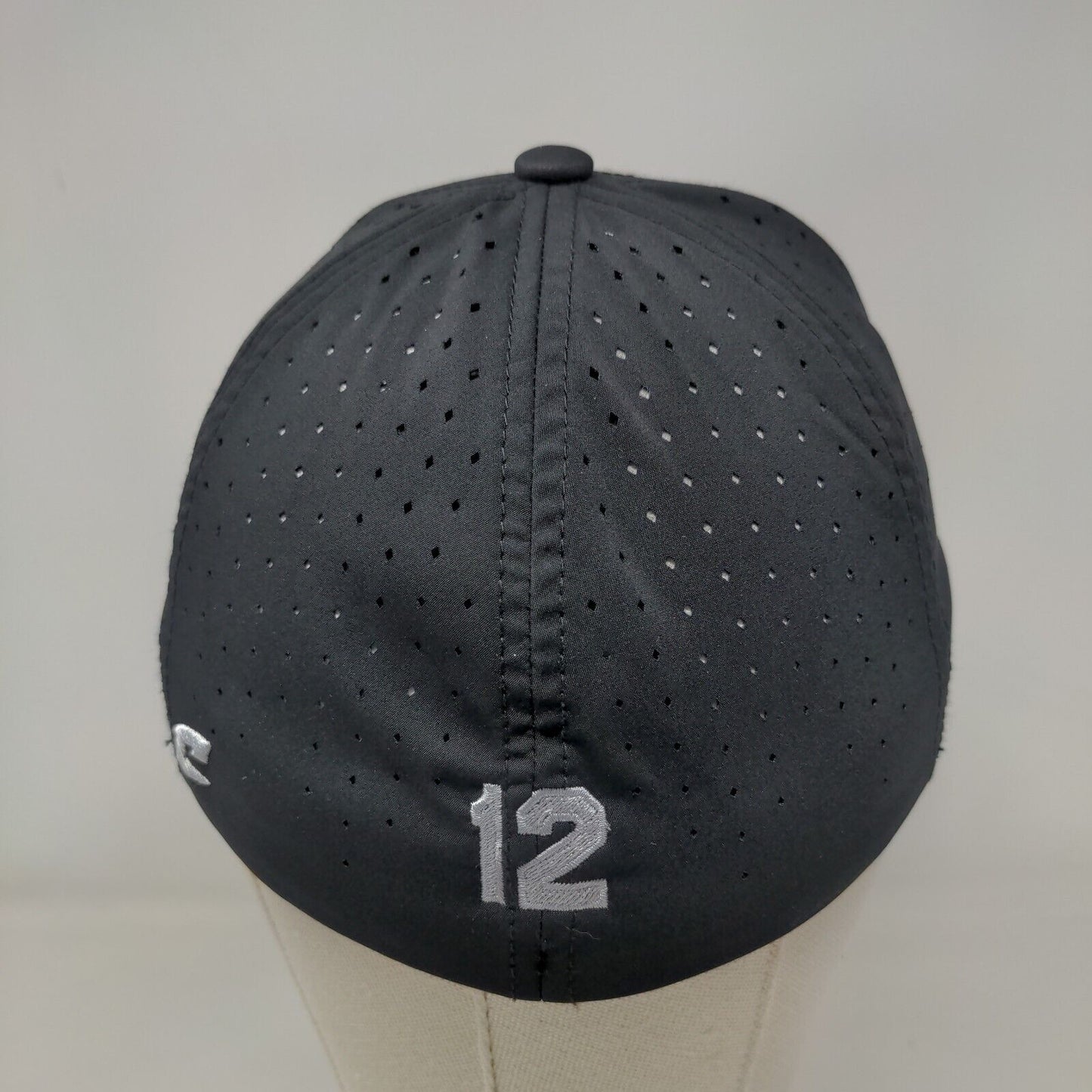 Champro Fitted Hat Black Size S/M Embroidered A Logo #12 HC1