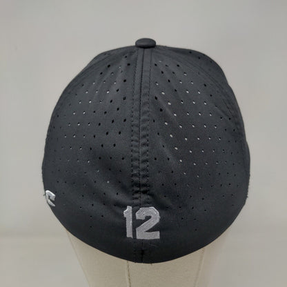 Champro Fitted Hat Black Size S/M Embroidered A Logo #12 HC1