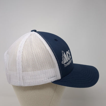 Hunter's ACE The Helpful Place Snapback Trucker Hat Blue OS Mesh Back Yupoong
