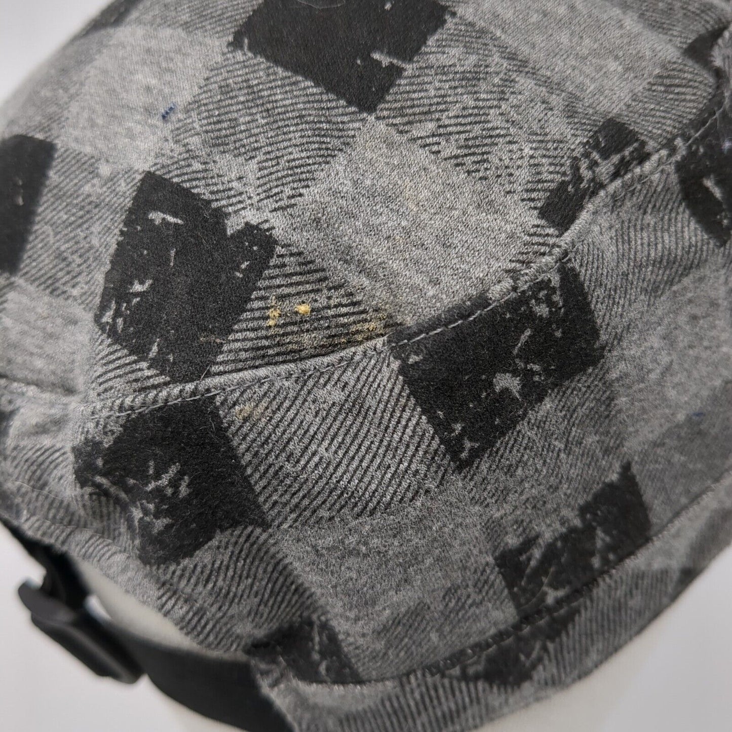 Joe Boxer Slideback Cadet Army Hat Multi One Size Buffalo Plaid Peace