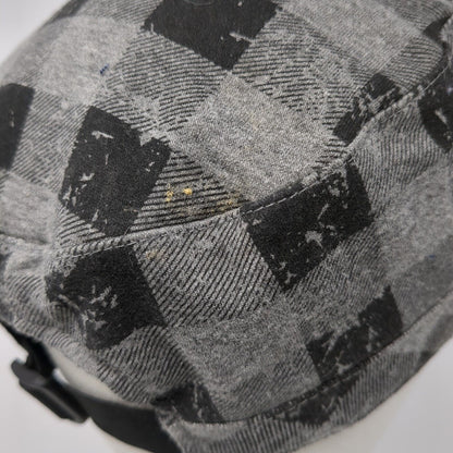 Joe Boxer Slideback Cadet Army Hat Multi One Size Buffalo Plaid Peace