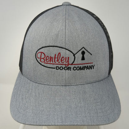 Pacific Headwear Trucker Hat Gray OSFM Bentley Door Company Snapback Mesh Back