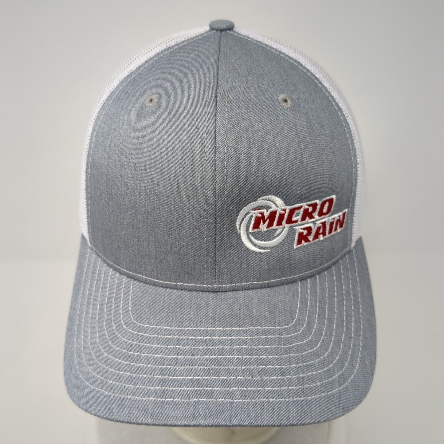 Micro Rain Snapback Mesh Back Trucker Hat Gray One Size Richardson