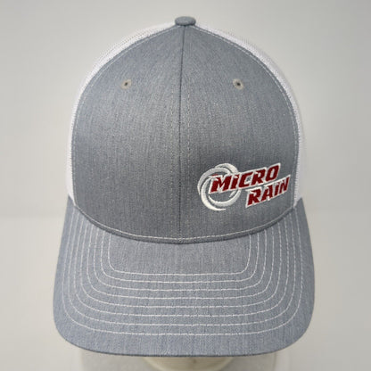 Micro Rain Snapback Mesh Back Trucker Hat Gray One Size Richardson