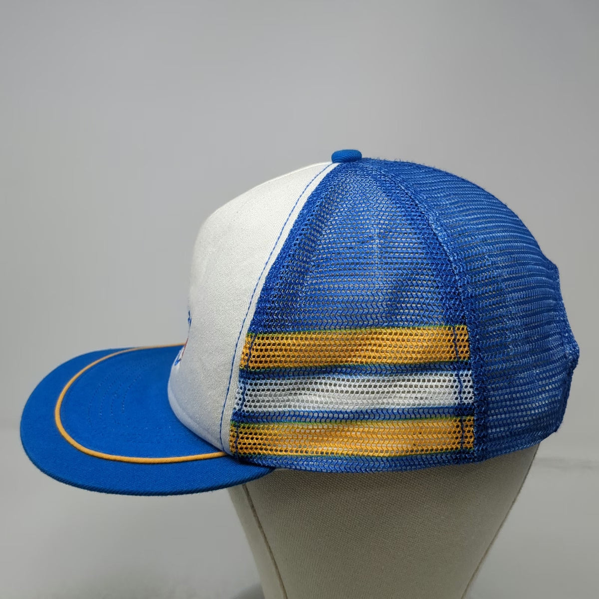 Netflix Stranger Things Bradley's Big Buy Blue White Trucker Hat One Size Mesh