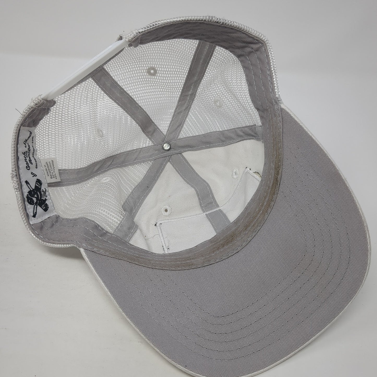Da Conch Shack Turks Caicos Snapback Trucker Hat White One Size Mesh Back