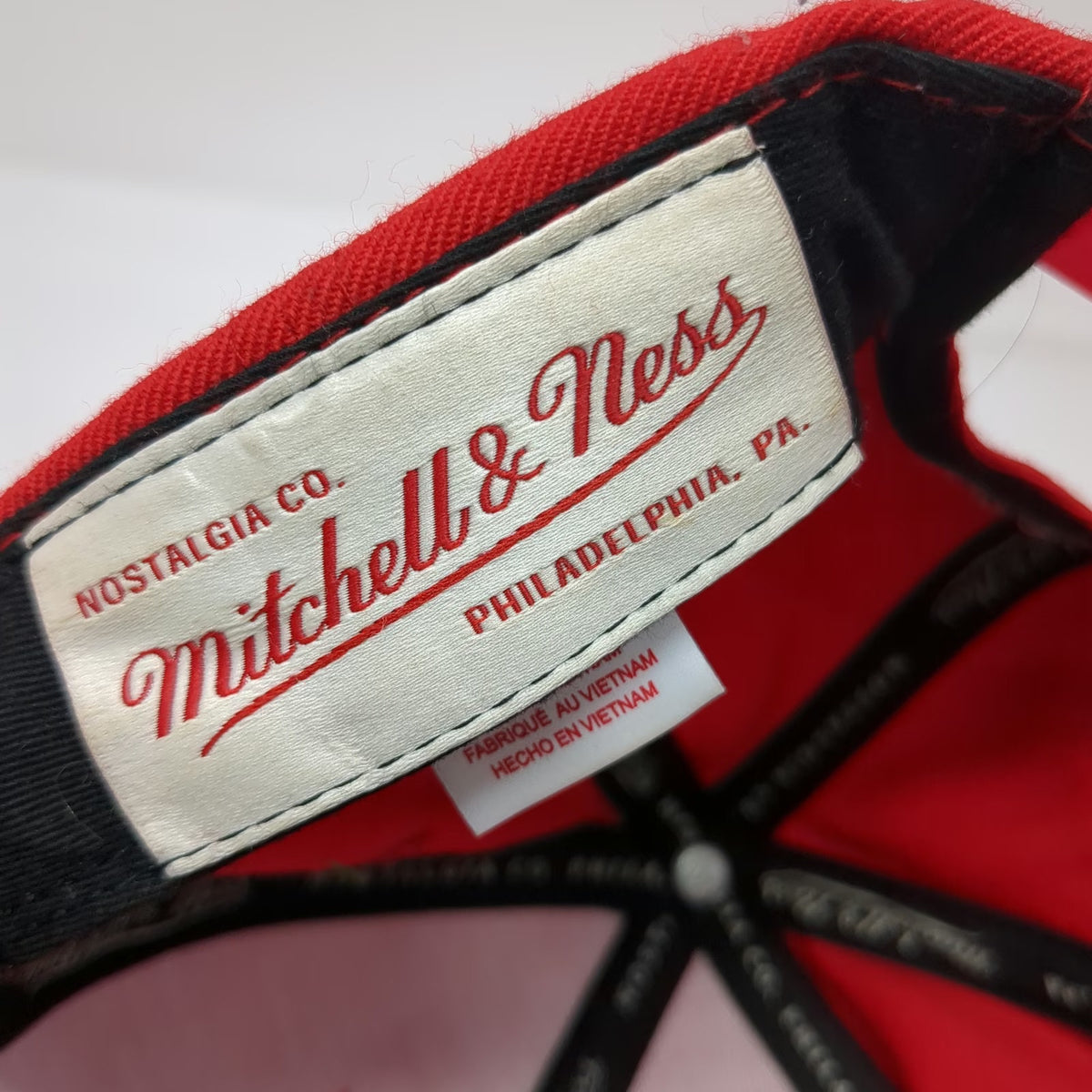 Mitchell & Ness New Jersey Devils NHL Red Snapback One Size Green Underbrim Hat