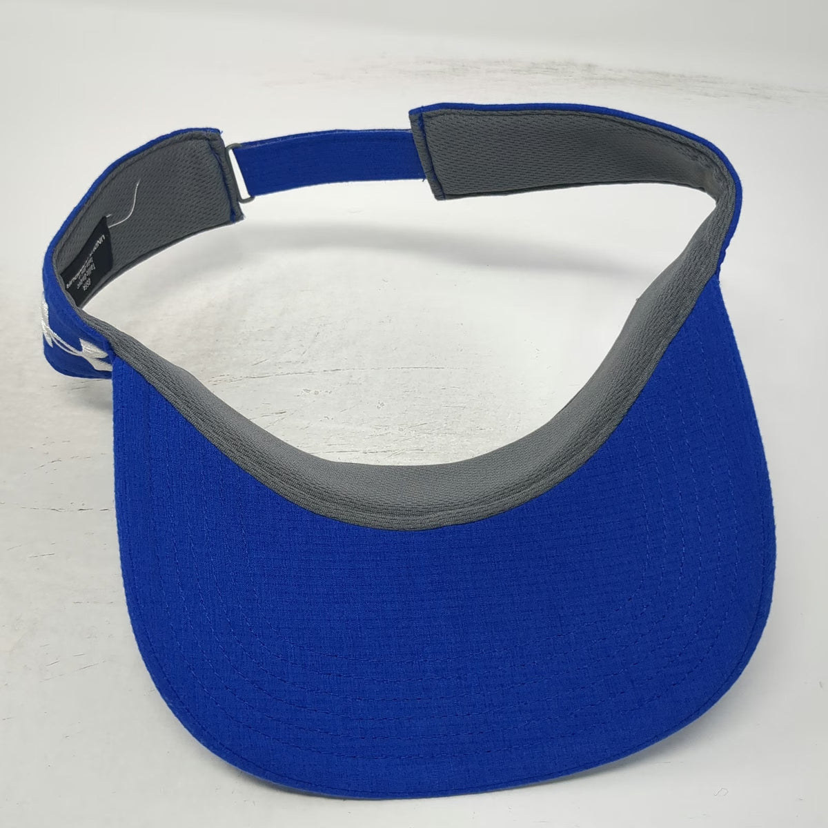 Under Armour Visor Blue One Size Adjustable Strapback Embroidered Logo Sport Hat