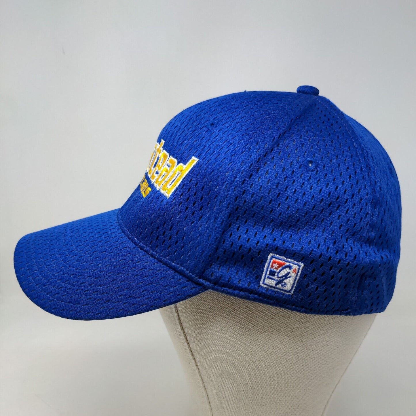 The Game Men's Fitted Hat Blue Embroidered Homestead Spartans Logo Polyester