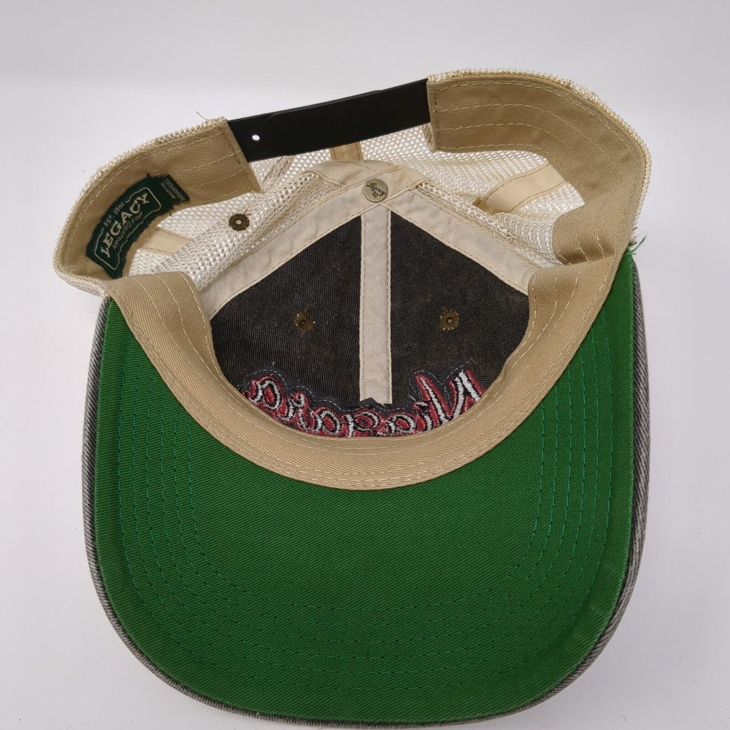 Niagara Falls Snapback Trucker Hat Gray One Size Adjustable Mesh Back Legacy