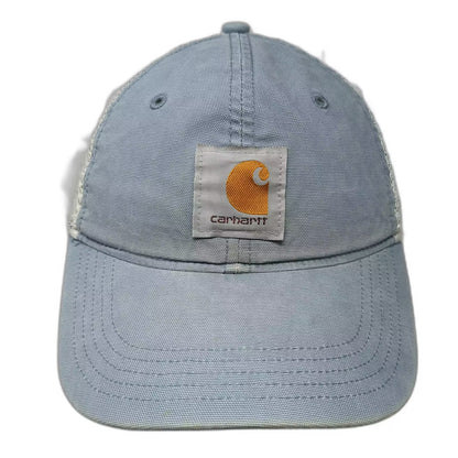 Carhartt Blue Trucker Hat One Size Snapback Mesh Back Embroidered Logo Patch