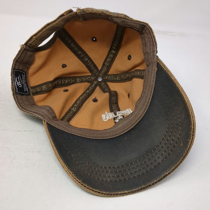 Outdoor Cap Baseball Cap Brown One Size Distressed Idaho Deer Strapback Hat