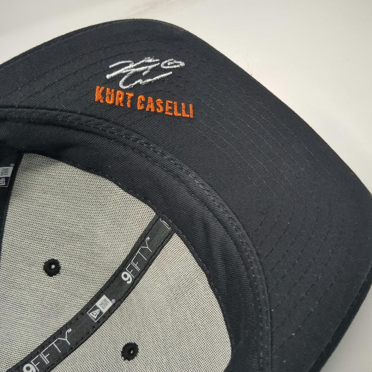 New Era Snapback Black One Size Hat Kurt Caselli FMF 66 Shield Signature