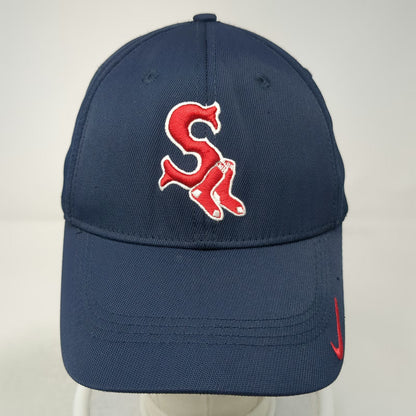 Nike Salem Red Sox Baseball Cap Blue One Size MLB Merchandise Stretch Fit Hat