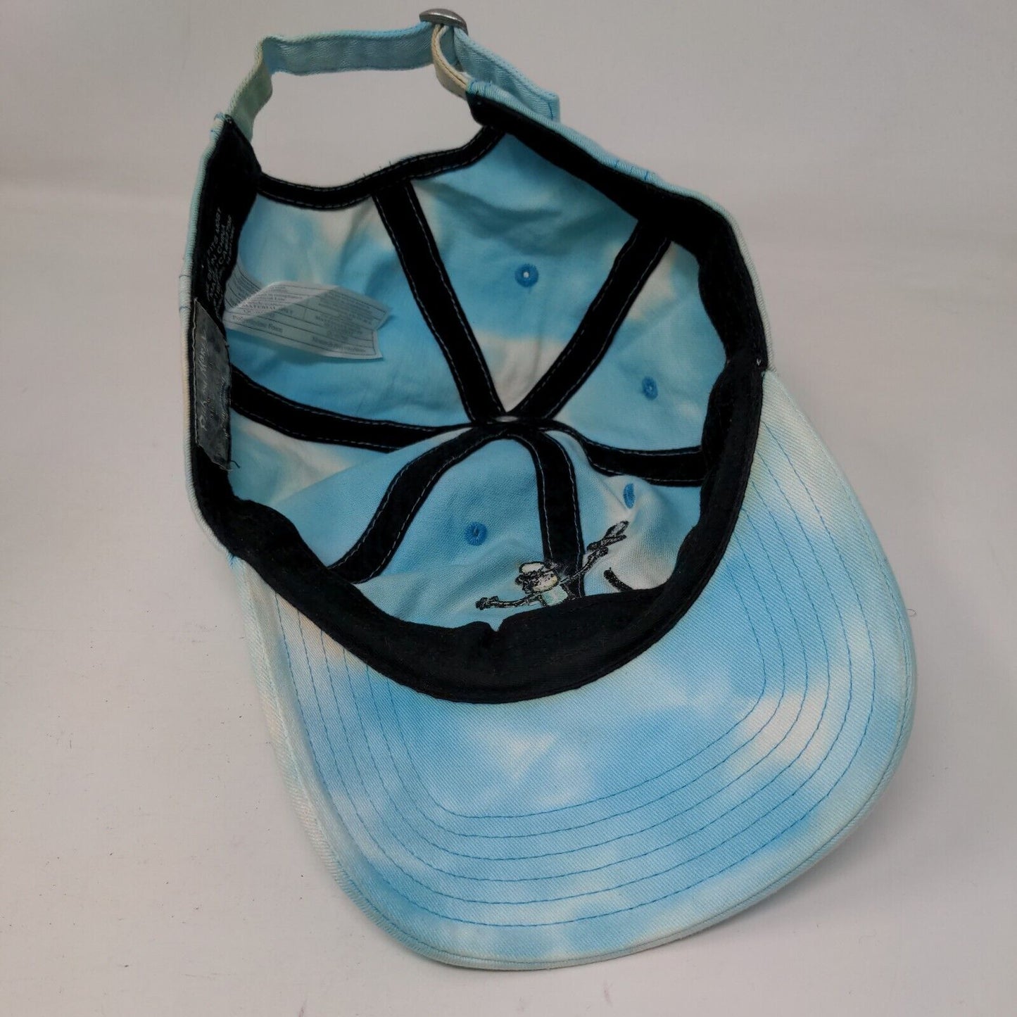 Rick And Morty Slideback Hat Blue OSFM Adjustable Embroidered Tie Dye