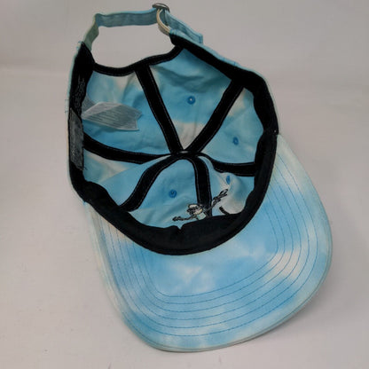 Rick And Morty Slideback Hat Blue OSFM Adjustable Embroidered Tie Dye