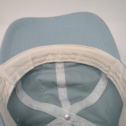 Younique Patch Slideback Hat Blue One Size Adjustable Solid 6 Panel