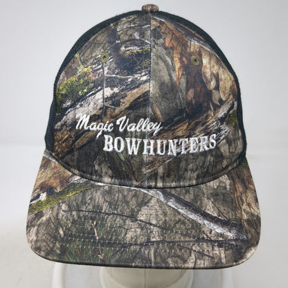 Richardson Trucker Hat Green Brown Camo One Size Mesh Magic Valley Bowhunters