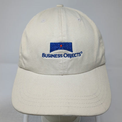 Sportcap Business Objects Beige OSFM Baseball Cap Slideback Hat Corporate Logo