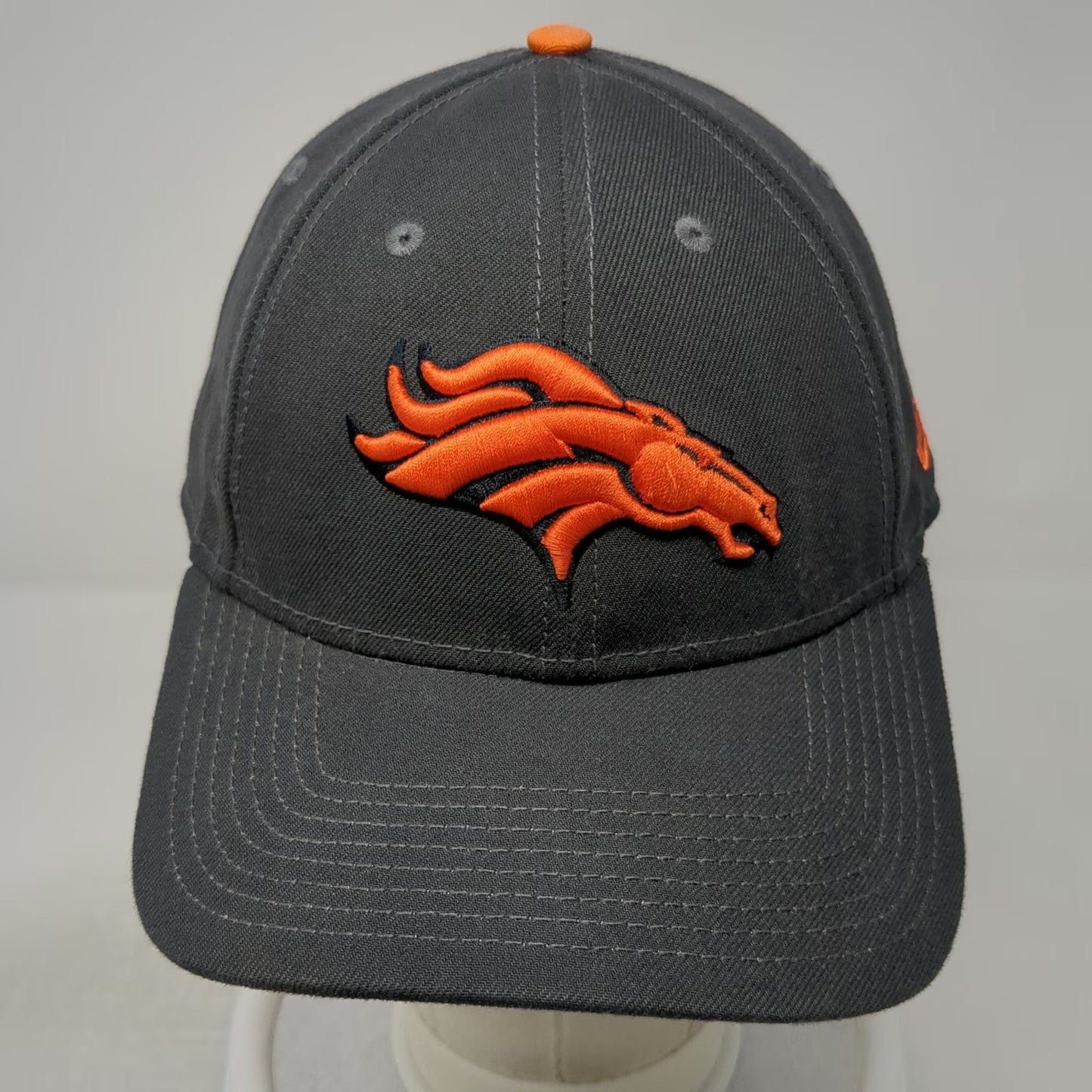 Denver Broncos NFL New Era Gray Orange One Size Cap Strapback Curved Brim