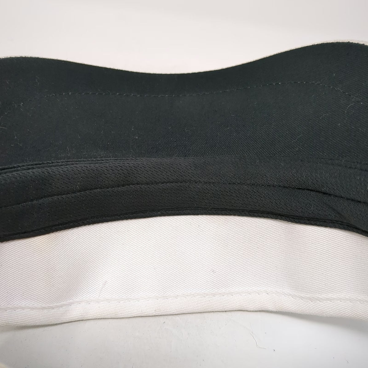 TaylorMade Visor White One Size Adjustable Slideback Golf Hat Black Logo Curved