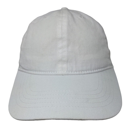 Infinity Men's Strapback Hat White OSFM Blank Vent Holes Adjustable