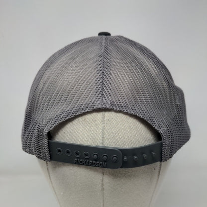 NB Snapback Mesh Back Trucker Hat Black One Size Embroidered Colorblock