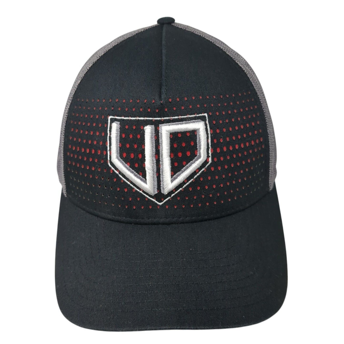 Richardson Mesh Back Trucker Hat Black One Size Embroidered Logo Outdoor