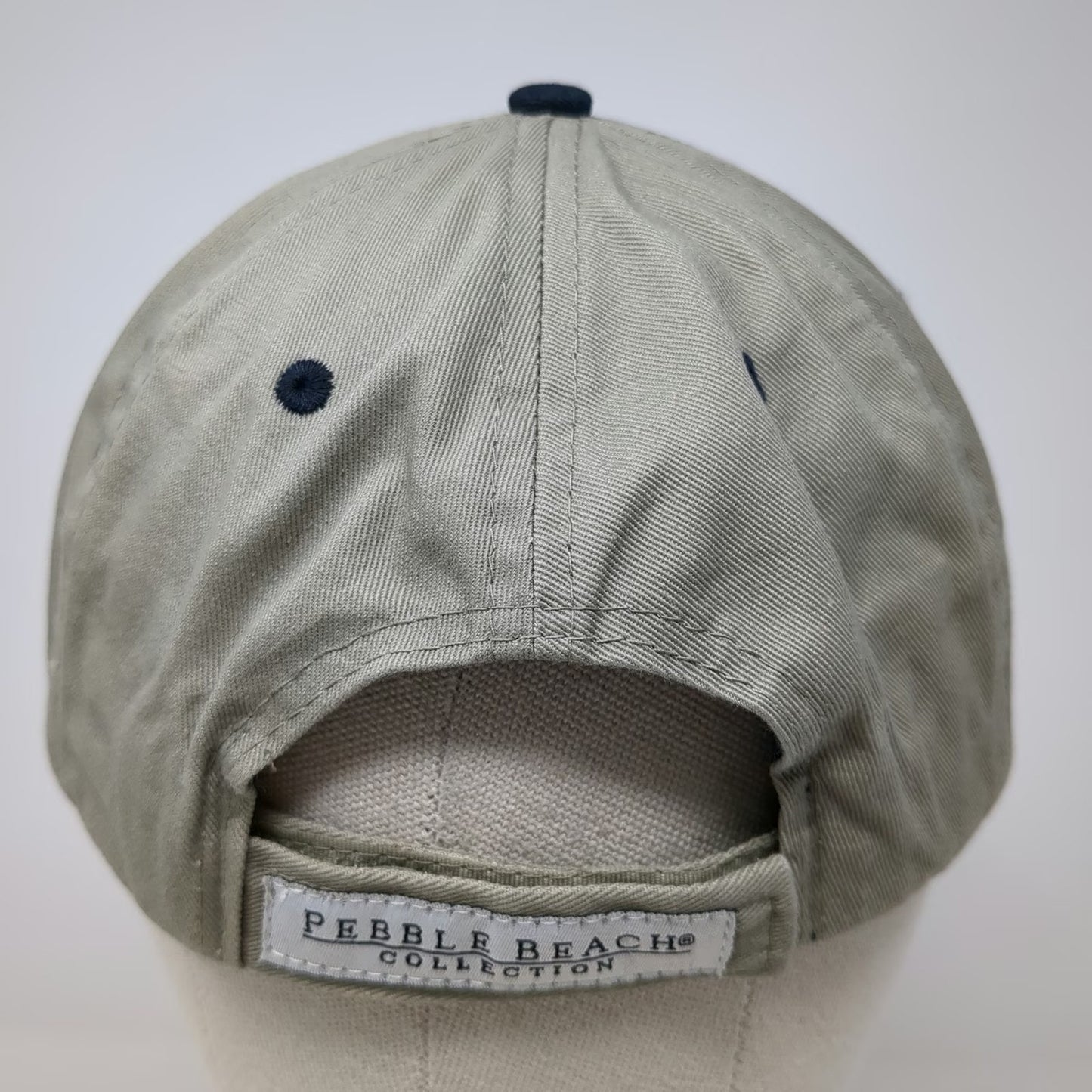 Pebble Beach Baseball Cap Beige One Size Hat 1919 Lone Cypress Golf Strapback