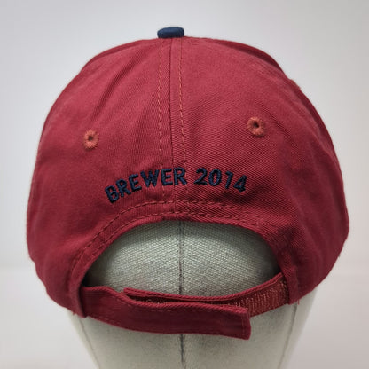 Red Baseball Cap One Size Great American Beer Festival 2014 Brewer Hat Cotton