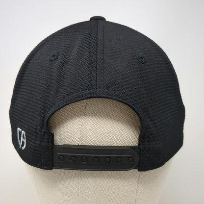 Cap America Snapback Hat Black OSFM HC Stiles Silver Embroidery Mesh Adjustable