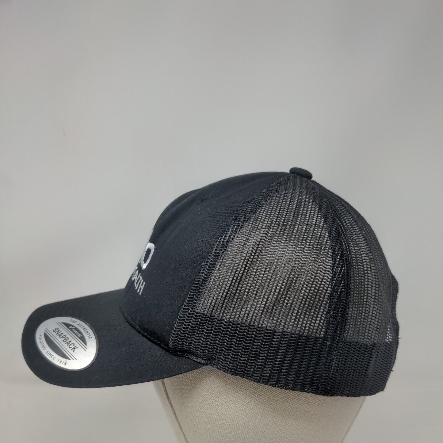 Vetio Animal Health Snapback Mesh Back Trucker Hat Black One Size Yupoong