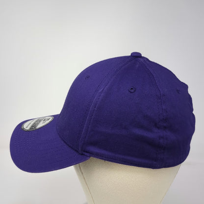 New Era Baseball Cap Purple M Stretch Fit 39THIRTY Blank Structured 6 Panel Hat