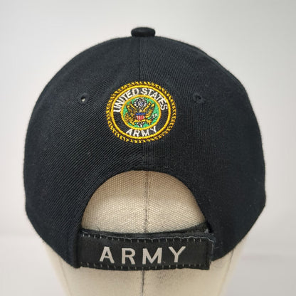 K&G Unlimited US Army Seal Black Baseball Cap One Size Embroidered Strapback Hat