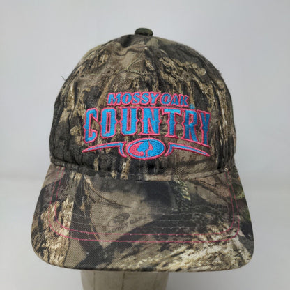 Mossy Oak Women's Strapback Camo Hat Adjustable Embroidered Country Logo