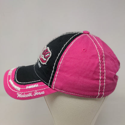 Iowa 80 Truckstop Women's Slideback Hat Pink OSFM Embroidered Stitched Logo