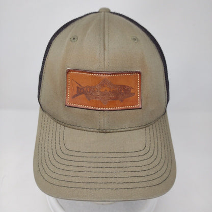 Idaho Angler Leather Patch Snapback Trucker Hat Multi OSFA Mesh Back