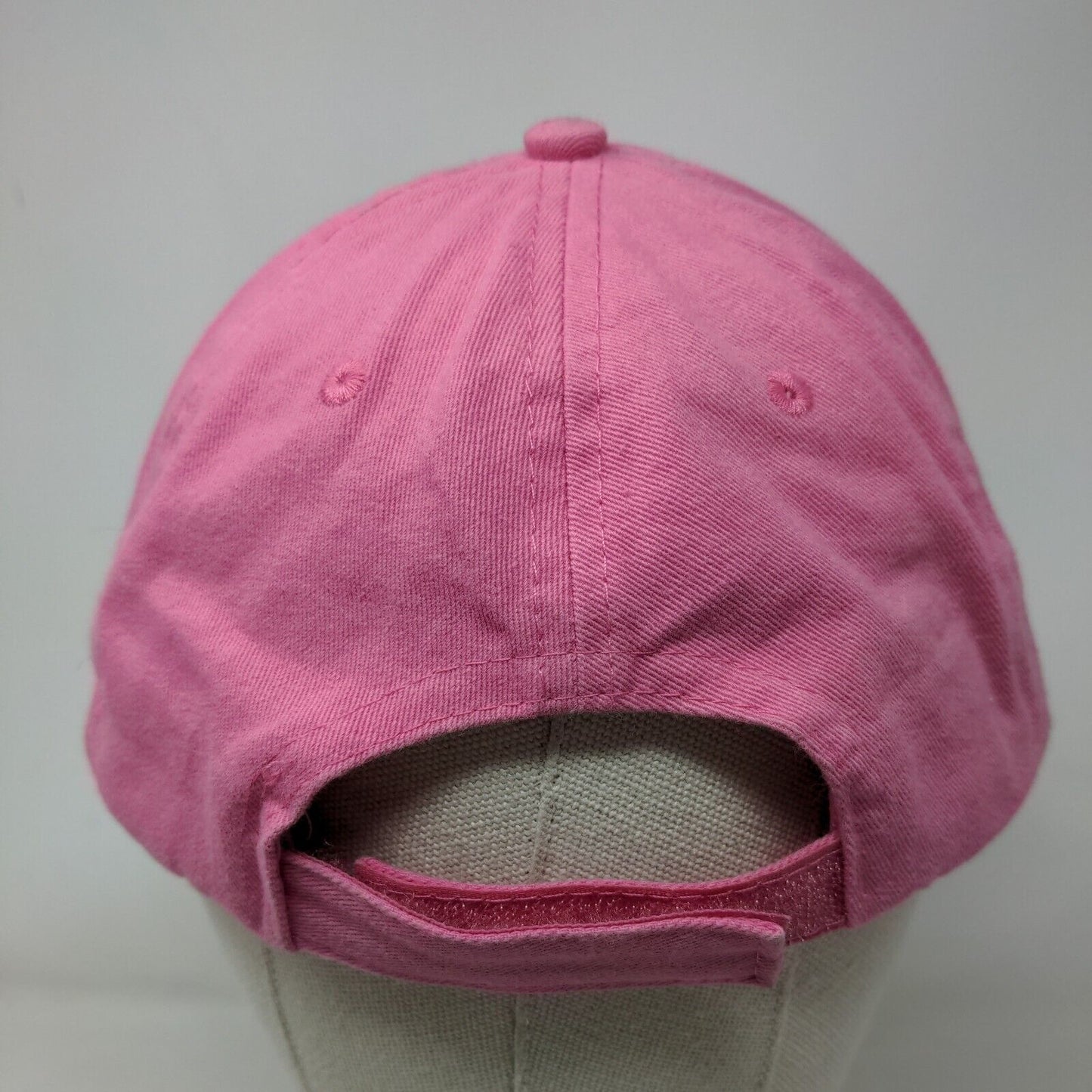 New Orleans French Quarter Strapback Hat Pink Embroidered Adult I Love Nawlins