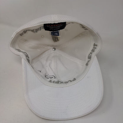Trinity Solar Fitted Hat White L/XL Breathable Mesh Flexfit 6 Panel Yupoong