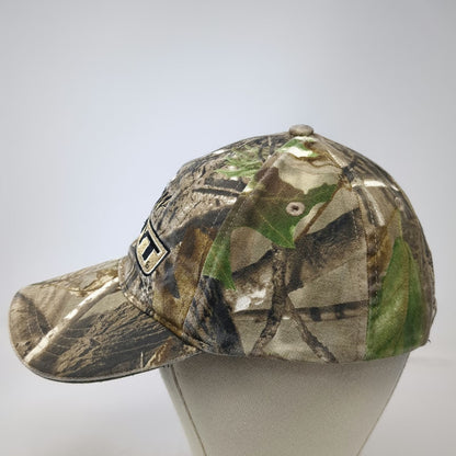 Hoyt Team Camo Baseball Cap Brown Green One Size Strapback Archery Hunting Hat