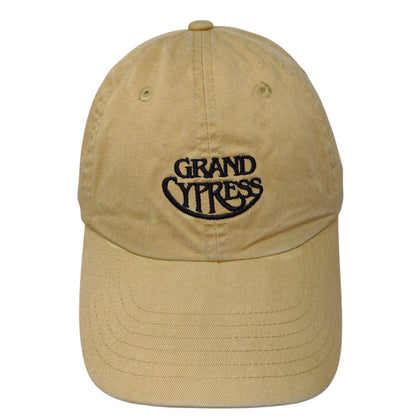 Grand Cypress Slideback Hat Tan One Size Adjustable Embroidered Imperial Cotton