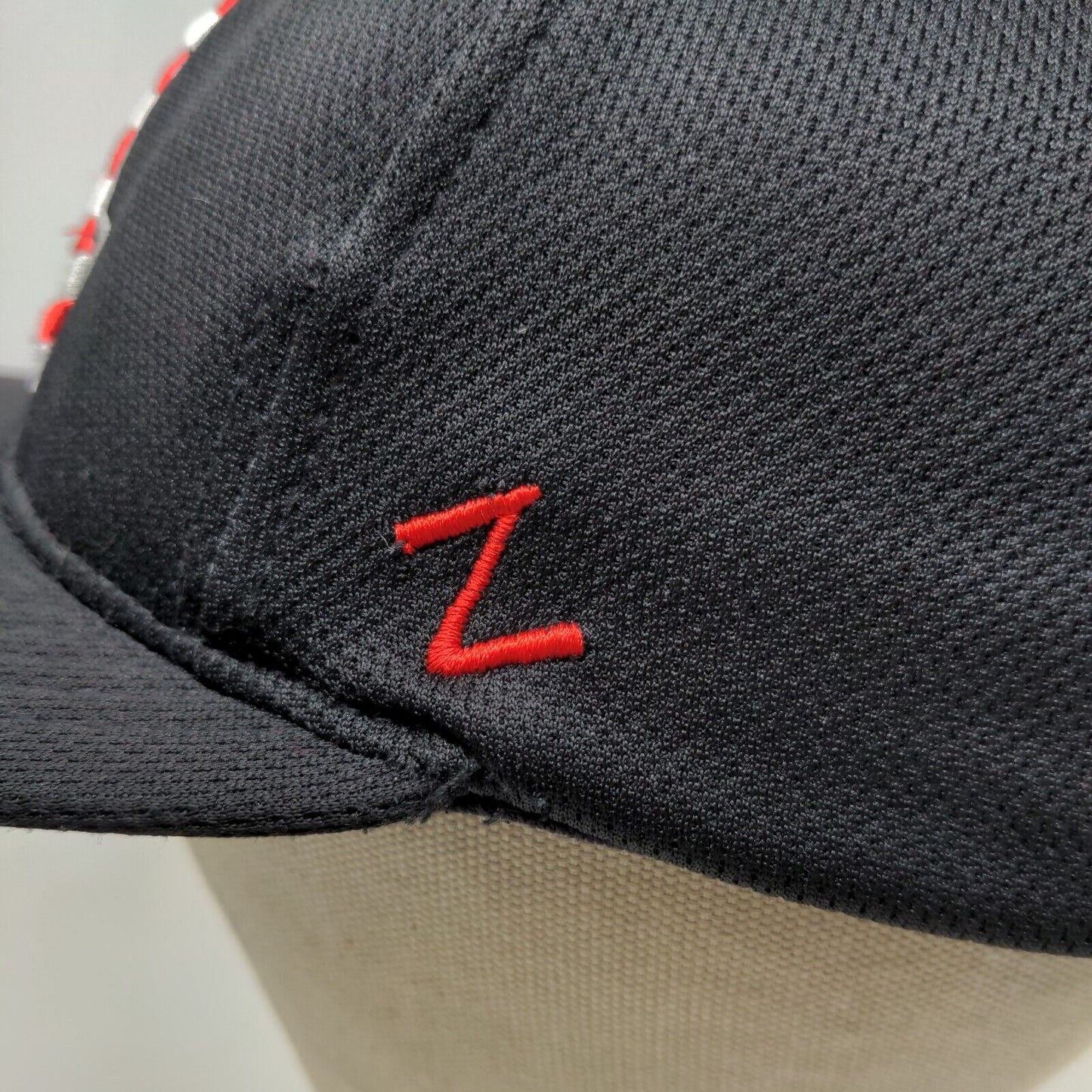 Zephyr Men's Fitted Hat Black Size Small Embroidered Attica Logo Patriotic