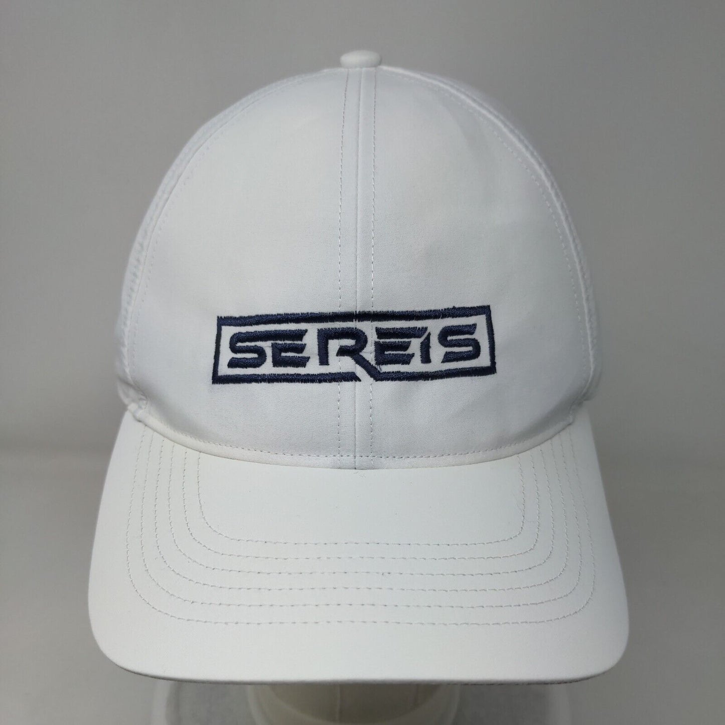 Sereis Strapback Hat White One Size Adjustable Embroidered Richardson Outdoor