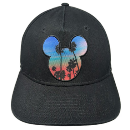 Neff 5 Panel Black Hat One Size Mickey Mouse Sunset Graphic Snapback 28 Patch