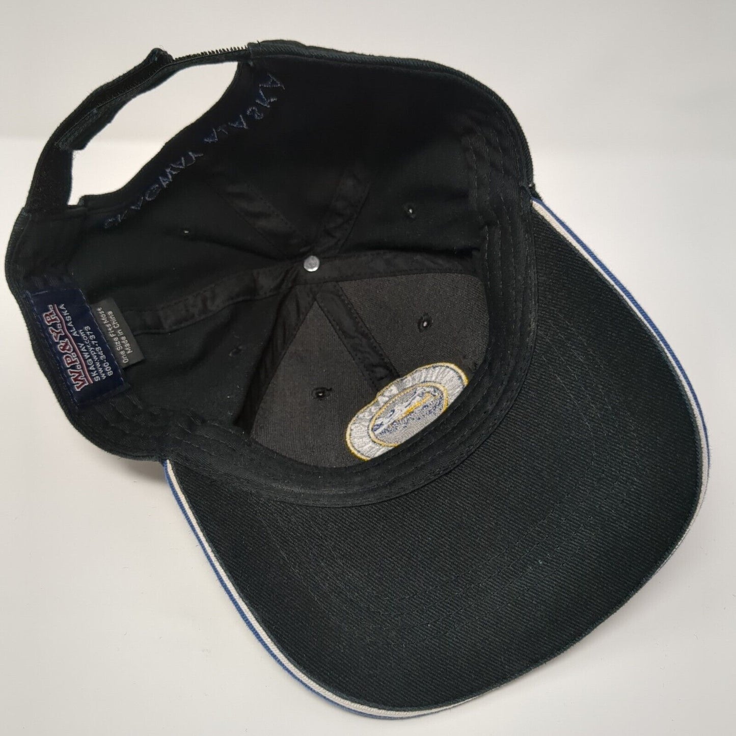 White Pass & Yukon Route 2020 Strapback Hat Black One Size Skagway Alaska