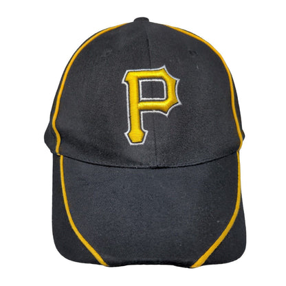 Pittsburgh Pirates Strapback Hat Black Gold Embroidered Logo Allegheny Hospital