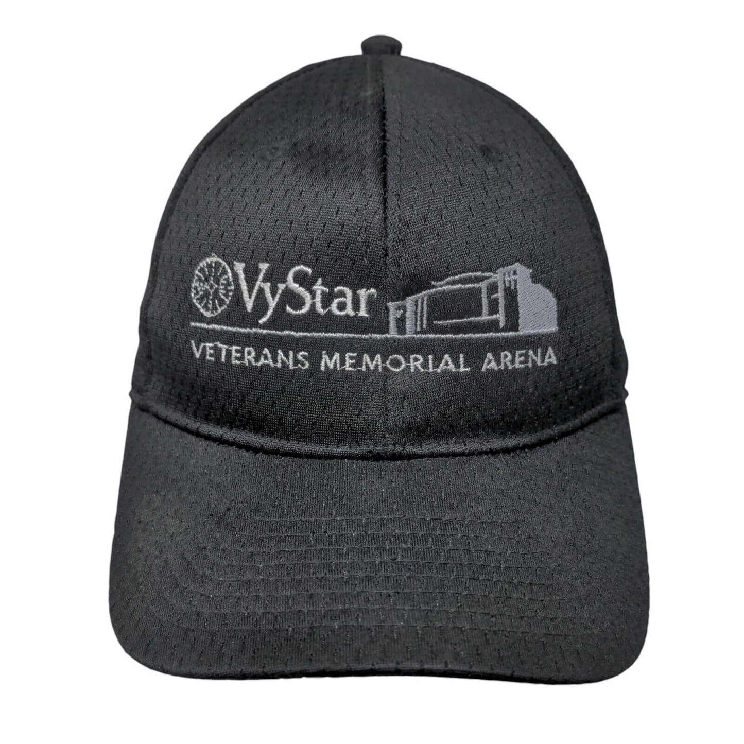 VyStar Veterans Memorial Arena Strapback Hat Black Adult Embroidered