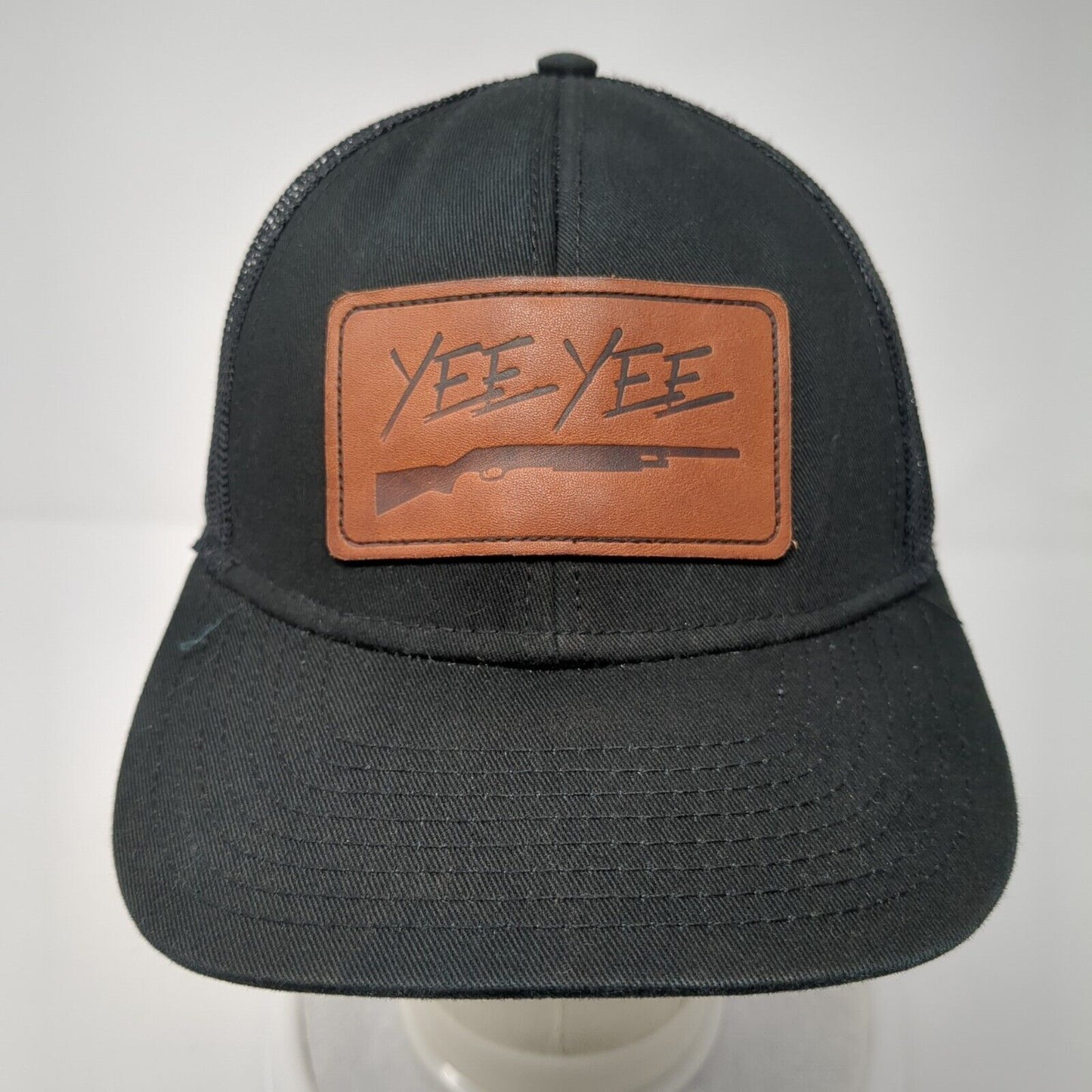 Yee Yee Snapback Trucker Hat Black One Size Adjustable Mesh Back 6 Panel
