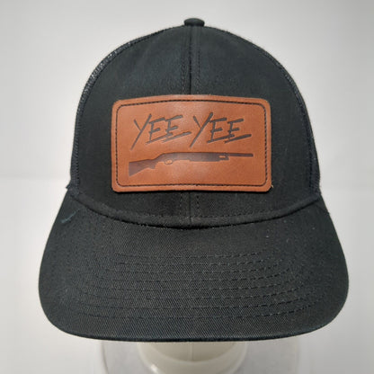 Yee Yee Snapback Trucker Hat Black One Size Adjustable Mesh Back 6 Panel